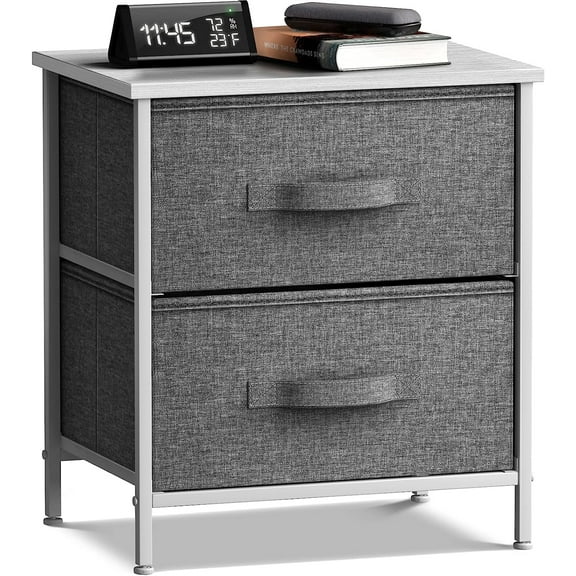 Sorbus 2 Drawers Chest Dresser - White