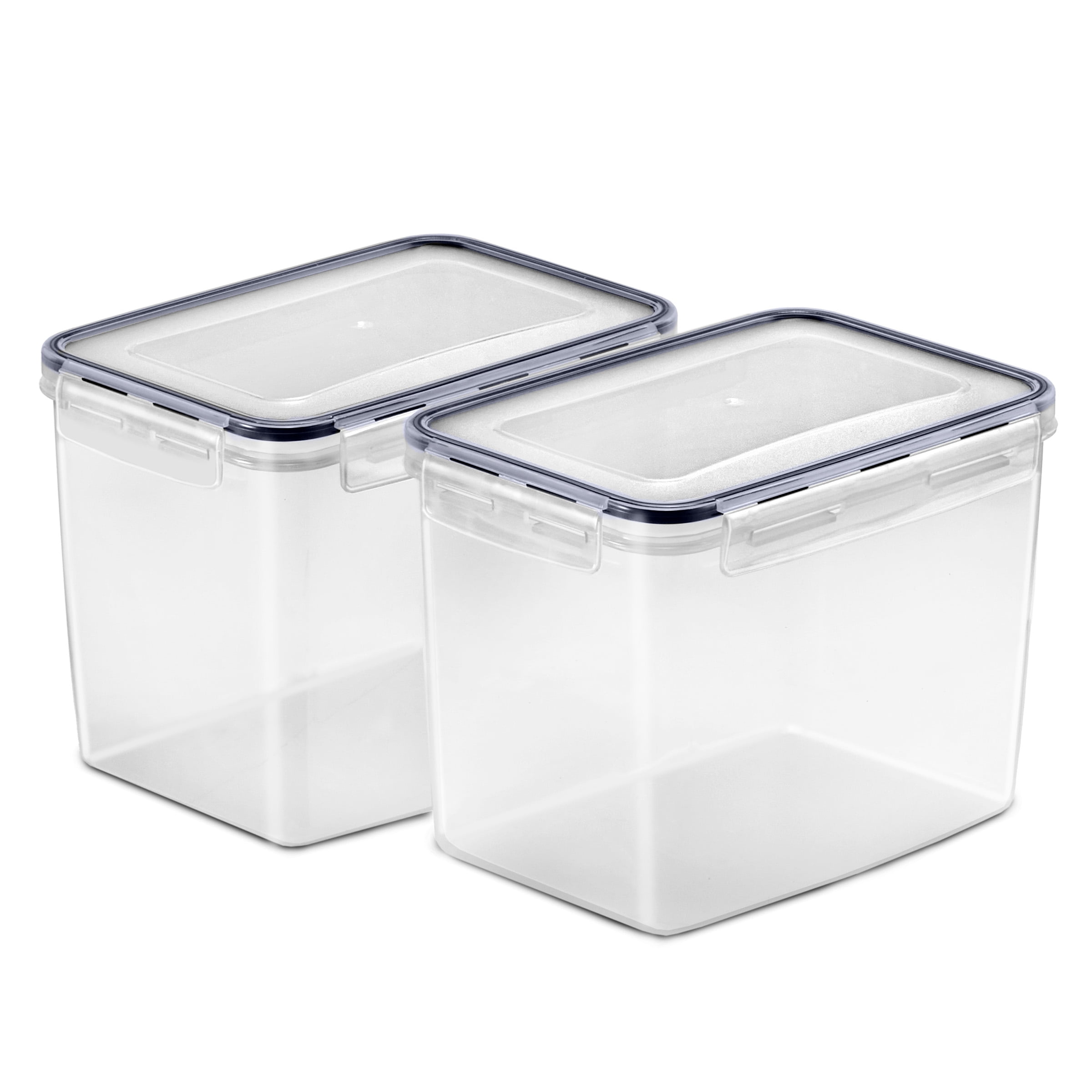 Sorbus 2-Pack 121oz Airtight Food Storage Containers with Snap Lids for Cereal, Pasta, Flour