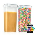 thumbnail image 1 of Sorbus 2-pack Airtight Food Storage Containers, BPA-Free Plastic for Cereal, Pasta, Dry Goods, 1 of 7