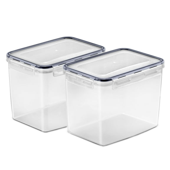 Sorbus 2-Pack Airtight Food Storage Containers – Four-Way Snap Lids for Freshness – Perfect for Cereal, Pasta, Flour, and More (121oz/15 Cups)