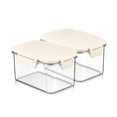 thumbnail image 1 of Sorbus 2-Pack Clear Standard Rectangle Food Storage Containers with Lids, Stackable, 1 of 3