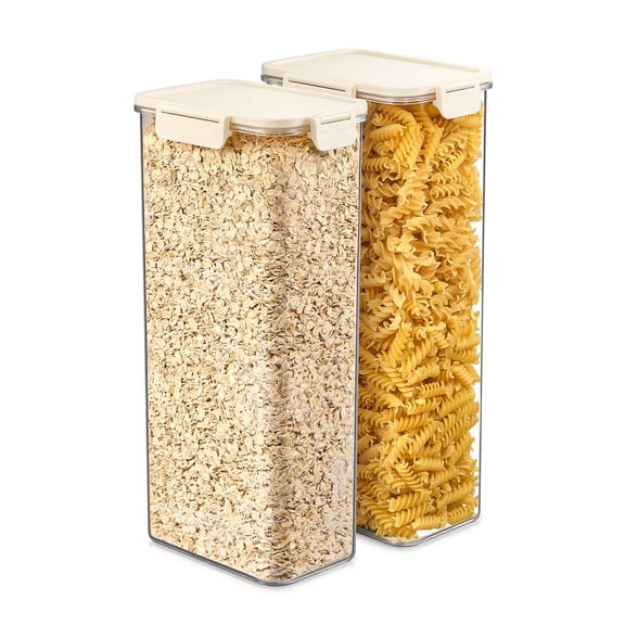 Sorbus 2-Pack Extra Tall Rectangle Food Storage Containers with Lids, Clear, Stackable