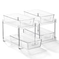 thumbnail image 1 of Sorbus 2-Tier Pull-Out Pantry Organizer Set, 2 Pack Clear Kitchen Cabinet Storage Drawers, 1 of 9