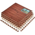 thumbnail image 1 of Sorbus 24" x 24" Brown Foam Interlocking Floor Mats, 12 Piece, 1 of 8