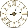 thumbnail image 1 of Sorbus 24in Roman Numeral Wall Clock, Decorative Gold Analog Time Display, 1 of 4
