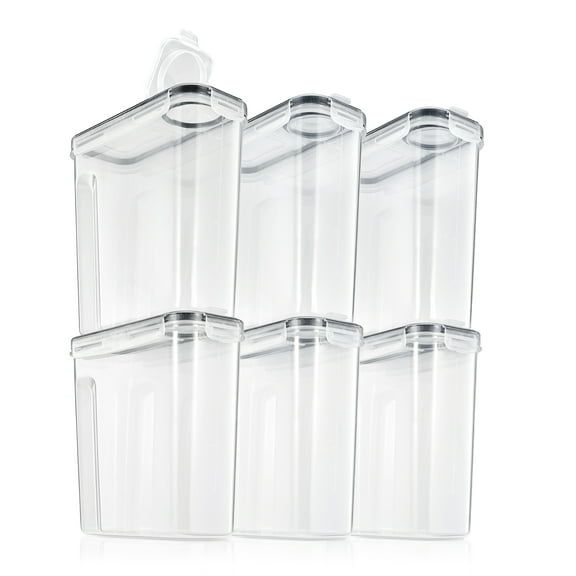 Sorbus (2L/8.4 Cups) Airtight Food Storage Dispensers for Beans, Pasta, Cereals, and More- Set of 6