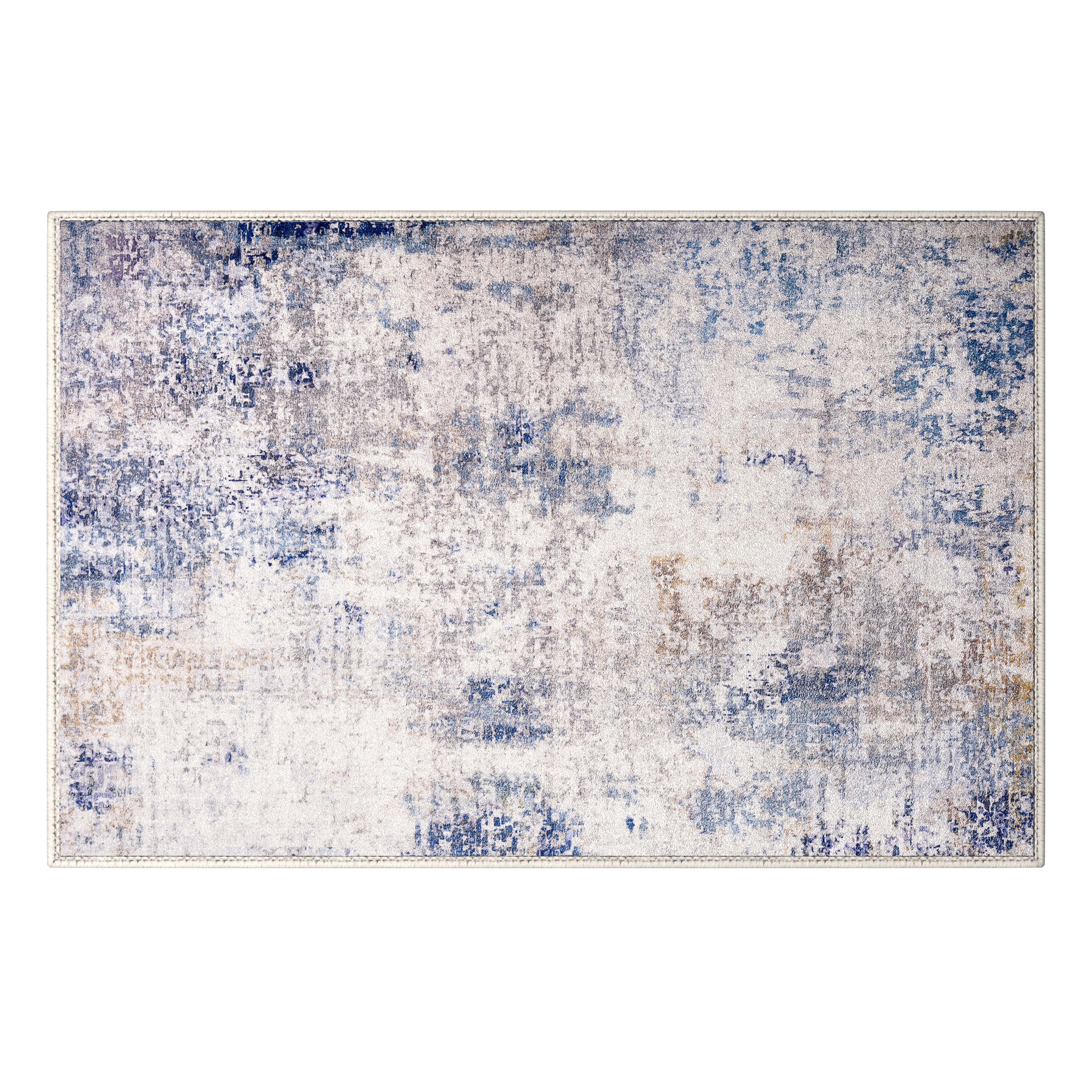 Sorbus 2x3 Welcome Mat – Washable, Non-Slip Vintage Entryway Rug with Rubber Backing