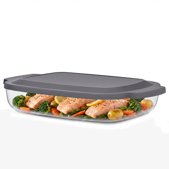 Sorbus 3.5L Rectangular Borosilicate Glass Baking Dish with Lid Deep Oven Bakeware Pan