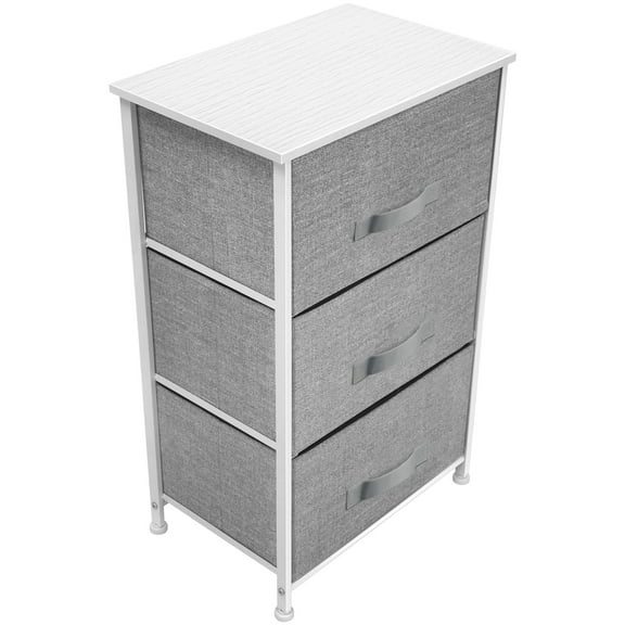 Sorbus 3 Drawers Chest Dresser - White
