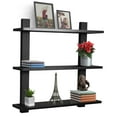 thumbnail image 1 of Sorbus 3 Tier Floating Shelves, for Photos, Decorative Items, and Much More - (Black) Medium Density Fiberboard, Wood, 1 of 7
