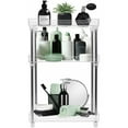 thumbnail image 1 of Sorbus 3-Tier Organizer Shelf Stand, Clear Storage Tray Caddy for Cosmetics, Bathroom/Kitchen Supplies,Toiletries, Counter, Vanity, Desk, Under Sink Organization, 1 of 6