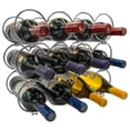 thumbnail image 1 of Sorbus 3-Tier 12-Bottle Round Wine Racks - Perfect for Bar, Wine Cellar, and More, Metal 1.65 lb., 1 of 5