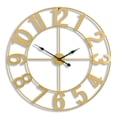 thumbnail image 1 of Sorbus 32" Large Gold Decorative Wall Clock, Battery Operated Analog, 1 of 4