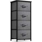 Sorbus 4 Drawer Bedside Nightstand Chest Tower Bedroom Dresser Assorted Colors Black
