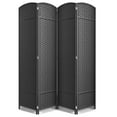 thumbnail image 1 of Sorbus 4 Panel Room Divider Tall Privacy Partition Screen Extra Wide Double Hinged Mesh Hand-Woven Folding Wall Divider - 6ft, 1 of 5