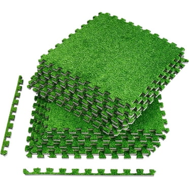 Sorbus 48sq ft Plastic interlocking Floor Tiles, 12-Tile