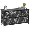 thumbnail image 1 of Sorbus 5 Drawer Storage Chest (Black Frame, Black Marble), 1 of 11
