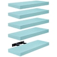 thumbnail image 1 of Sorbus 5-Pack Floating Shelves 16.25 Inch, Ocean Blue, Hidden Mount, Wall Storage, 1 of 4
