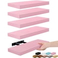 thumbnail image 1 of Sorbus 5-Pack Floating Shelves 16.25 Inch, Soft Pink, Hidden Mount, Wall Storage, 1 of 6