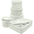 thumbnail image 1 of Sorbus 5-Piece Dinnerware Storage Set, Service for 12, Quilted Protection, Includes Felt Protectors and Cardboard Dividers for Plates, Cups, Fine China??, 1 of 7