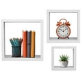thumbnail image 1 of Sorbus 5” x 9” Floating Box Shelves - 3-Tier Faux Wood Floating Shelves (3 Count), 1 of 7