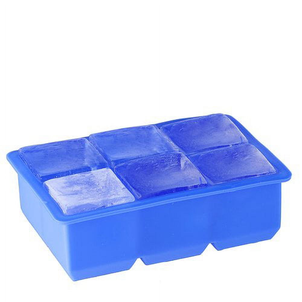 ZTML MS Ice Cube Tray, Upgraded Ice Cube Tray with Lid and Bin Set with Ice  Bucket Includes Ice Scoop, 32x3 Medium Ice Ball & Cube Trays (Light Blue)