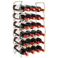 thumbnail image 1 of Sorbus 6-Tier Stackable Wine Rack - Classic Style Wine Racks for Bottles - Perfect for Bar, Wine Cellar, Basement, Cabinet, Pantry- Hold 24 Bottles, Metal (Copper), 1 of 9