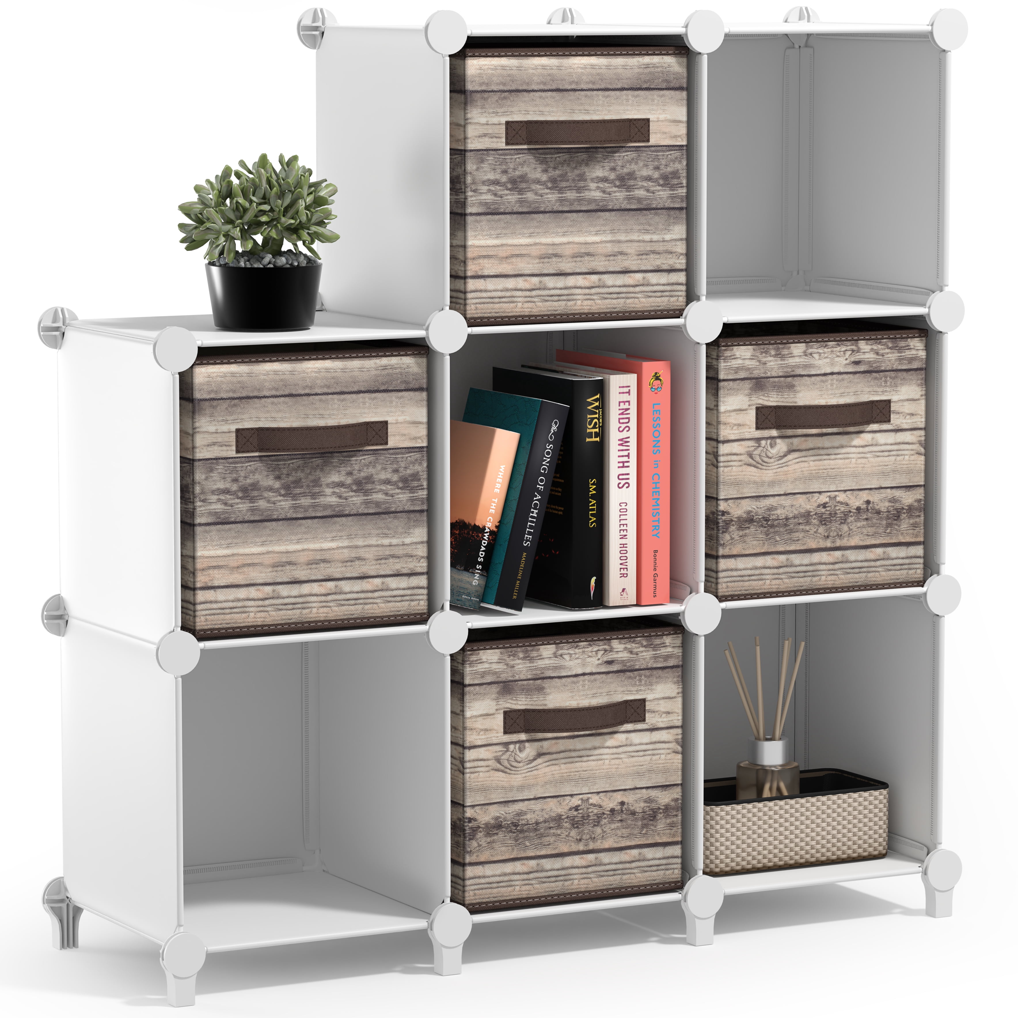 Waterproof Cuby Sorbus 8 Cube Storage Shelf Organizer, Waterproof Cubby for Closet or ...