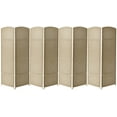 thumbnail image 1 of Sorbus 8 Panel Privacy Screen Room Divider: 6 ft. Tall, Extra Wide Hinged Panels, Double-Weaved, 1 of 8