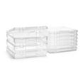 thumbnail image 1 of Sorbus 9-Piece Variety Pack Hanging File Organizer Bin Clear Plastic Stackable for Document Storage, 1 of 8