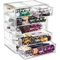 Sorbus Acrylic Cosmetic Makeup and Jewelry Storage Case Display