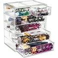 thumbnail image 1 of Sorbus Acrylic Cosmetic Makeup and Jewelry Storage Case Display, Spacious Design, Diamond Pattern, 4 Large/2 Small Drawers, 1 of 6