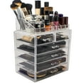 thumbnail image 1 of Sorbus Acrylic Cosmetics Makeup and Jewelry Storage Case Display Set (Set Style 2), 1 of 7