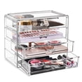 thumbnail image 1 of Sorbus Clear Acrylic Makeup & Jewelry Organizer - 4 Drawers for Cosmetics, Brushes, and Accessories, 1 of 8