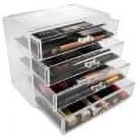 Sorbus Acrylic Cosmetics and Makeup Storage and Display Case Set (4 Pieces)