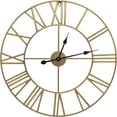thumbnail image 1 of Sorbus Analog Wall Clock - Roman Numeral Style, Battery Operated Decorative Clock - Kitchen, Living Room, Bathroom Decor - 24 Inches (Gold), 1 of 7