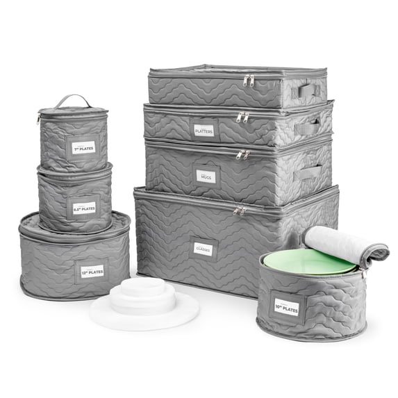 Container Store Plate Storage Sorbus, China Storage Containers, Assorted, Quilted 8 Pc Set - Walmart.com