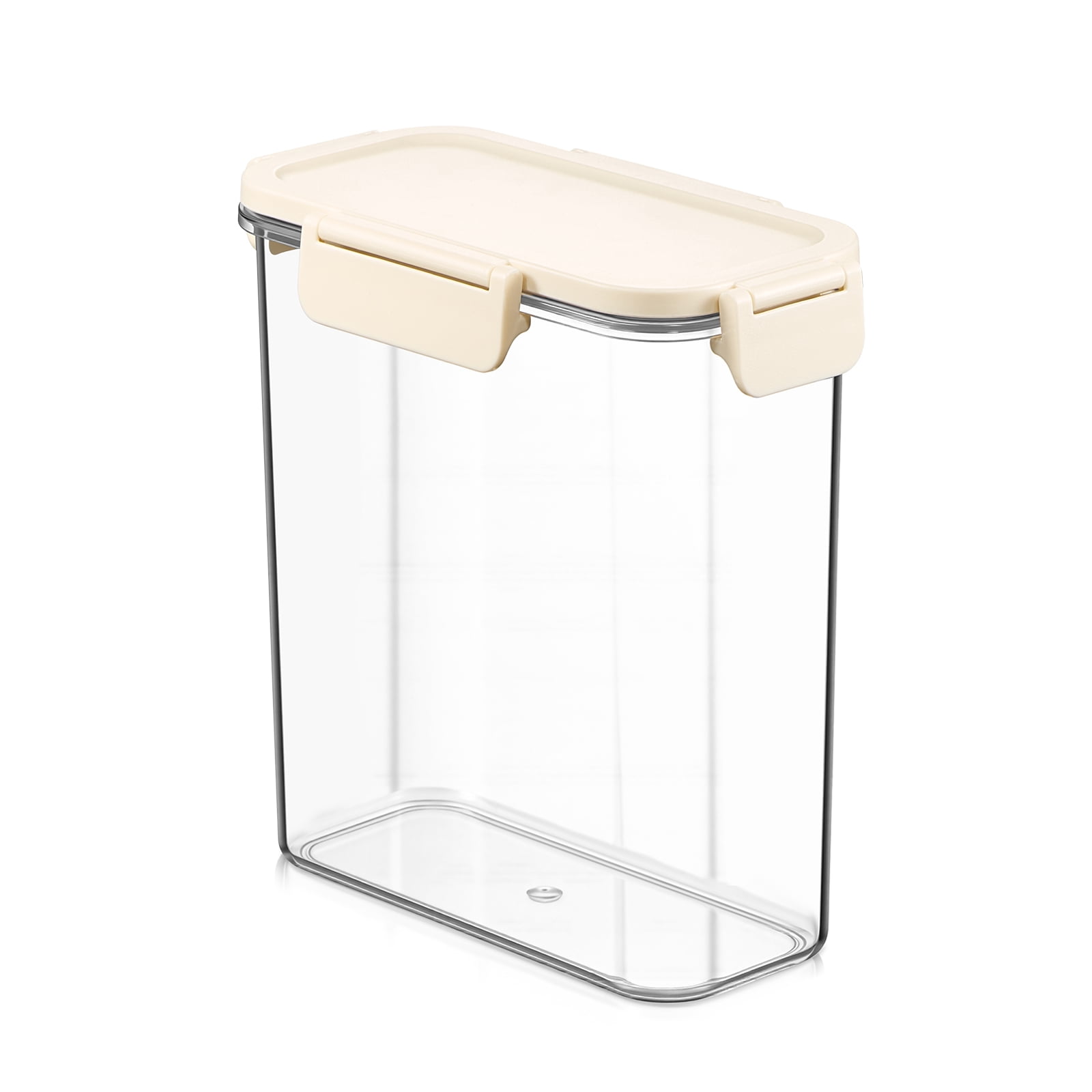 Sorbus Clear Medium Tall Narrow Food Storage Container with Lid, Stackable