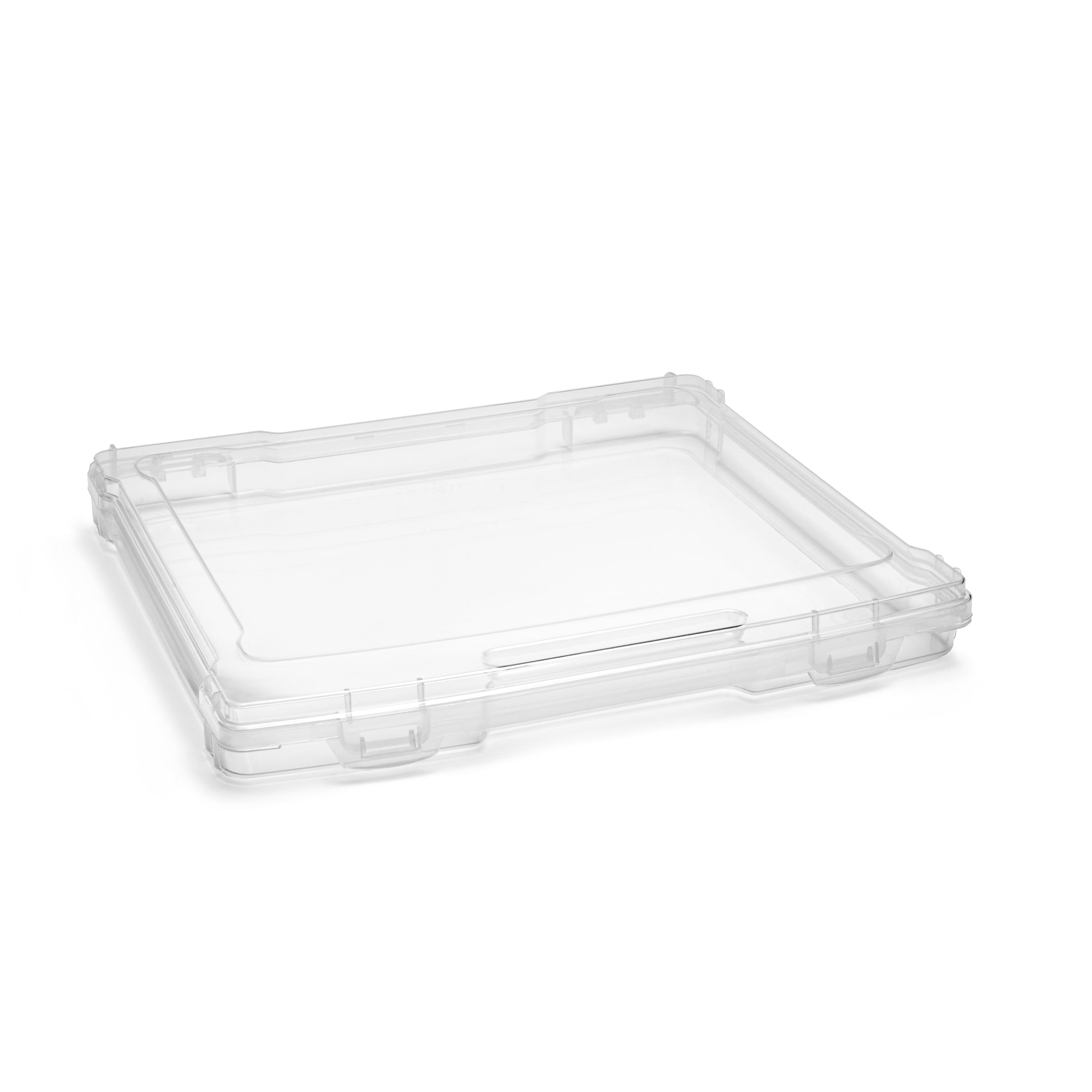 Sorbus Clear Slim Portable Project Case with Snap Closure, Stackable Organizer, 1 Pack
