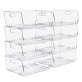 thumbnail image 1 of Sorbus Clear Stackable Storage Bins, Large Open-Front Acrylic Pantry Organizers, 8 Pack, 1 of 9
