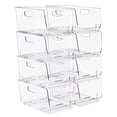 thumbnail image 1 of Sorbus Clear Stackable Storage Bins, Medium Open-Front Acrylic Pantry Organizers, 8 Pack, 1 of 9