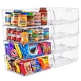 thumbnail image 1 of Sorbus Clear Stackable Storage Bins, Open Front Acrylic Pantry Organizer, Large 8 Pack, 1 of 12