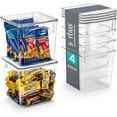 thumbnail image 1 of Sorbus Clear Storage Bins - Multi-Purpose Organizers for Kitchen, Pantry, Fridge, and Cabinet (Small, 4 Pack), 1 of 8