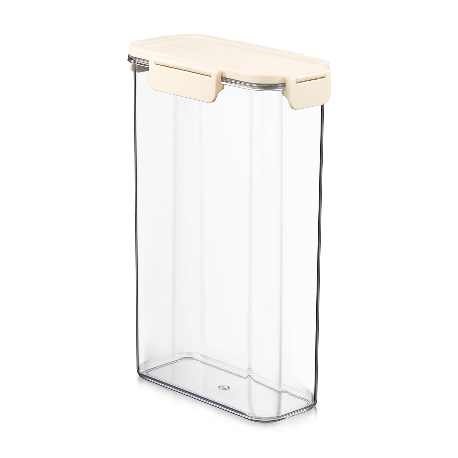 Sorbus Clear Tall Narrow Food Storage Container with Lid, Stackable ...