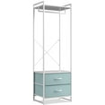 thumbnail image 1 of Sorbus Clothing Rack with Drawers – Tall Garment Rack with Wood Top, Steel Frame & Fabric Drawers – Stand Alone Closet Organizer, Aqua, 1 of 10