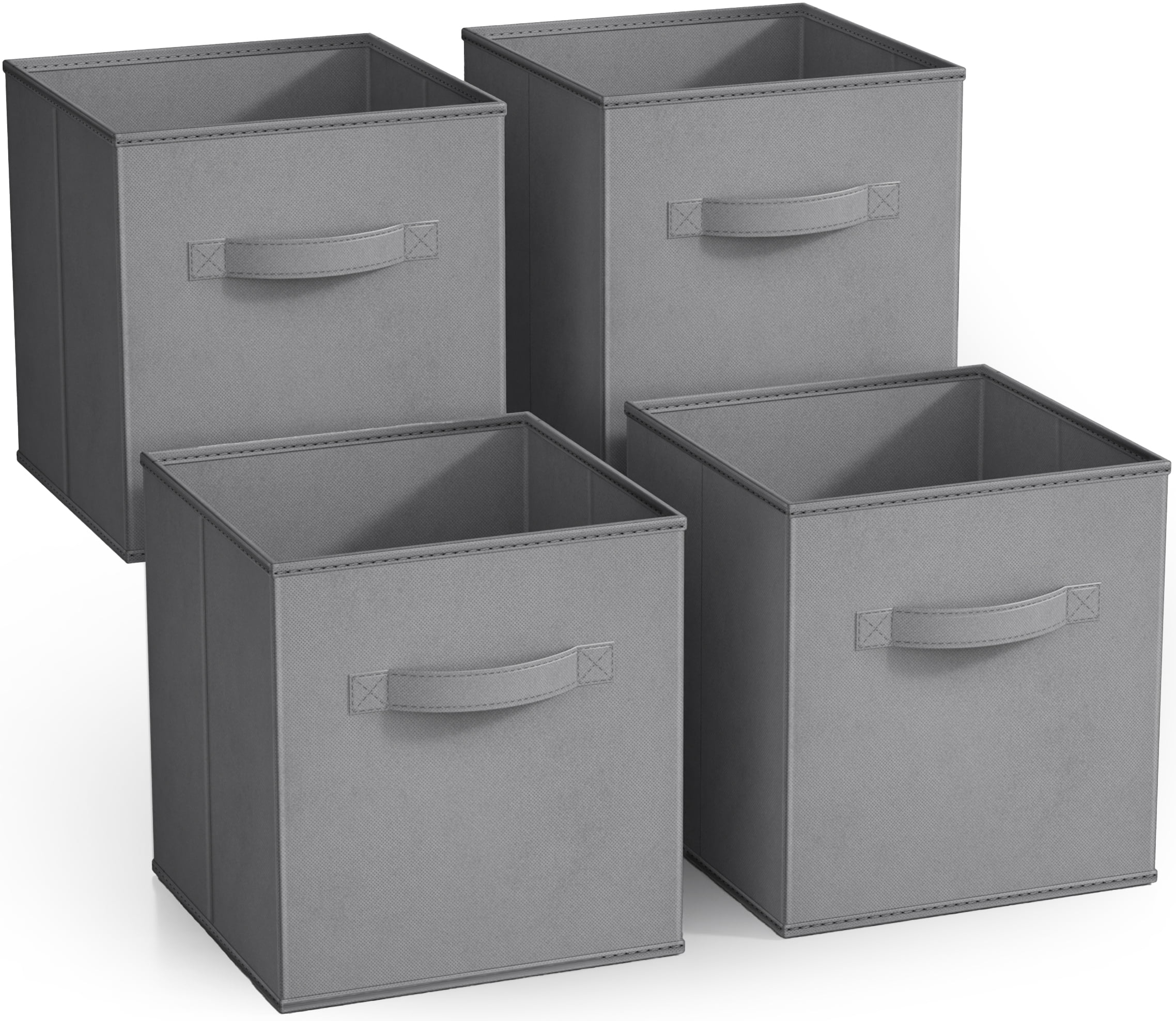 Sorbus Collapsible Cube Fabric Storage Bins (10.5" x 10.5"), 4 Pack