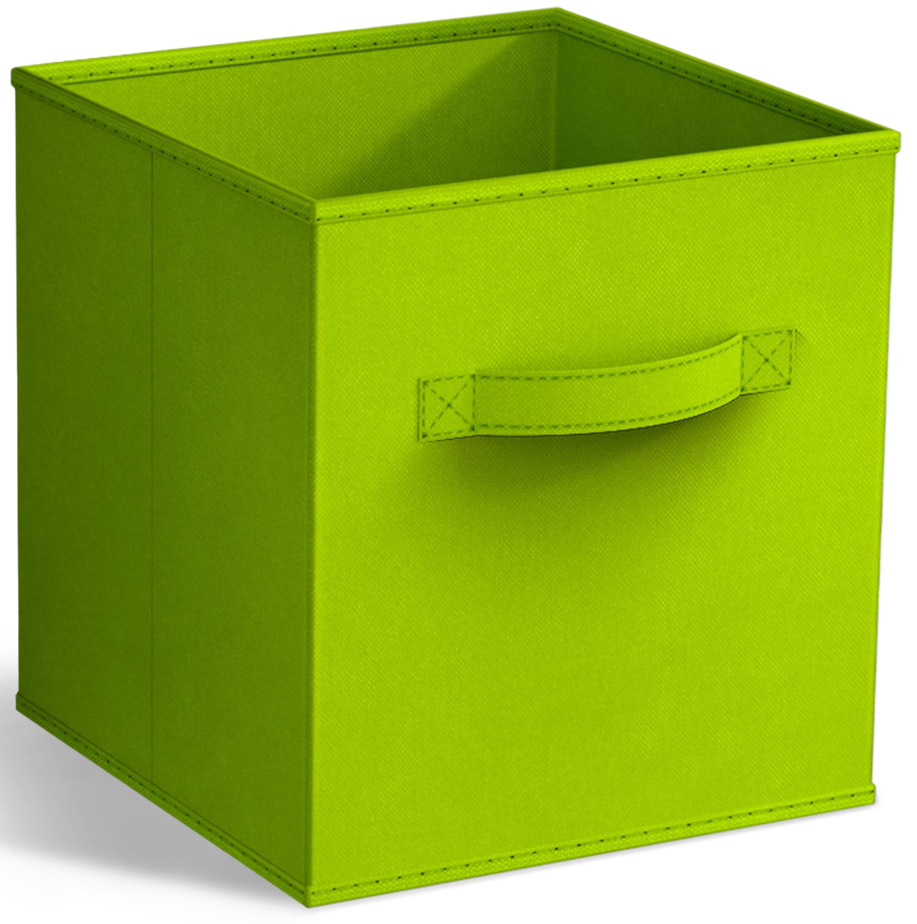 Sorbus Collapsible Fabric Cube Storage Bin (10.5" x 10.5"), Green