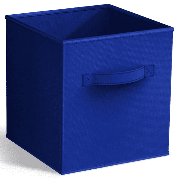 Sorbus Collapsible Fabric Cube Storage Bin (10.5" x 10.5"), Royal Blue