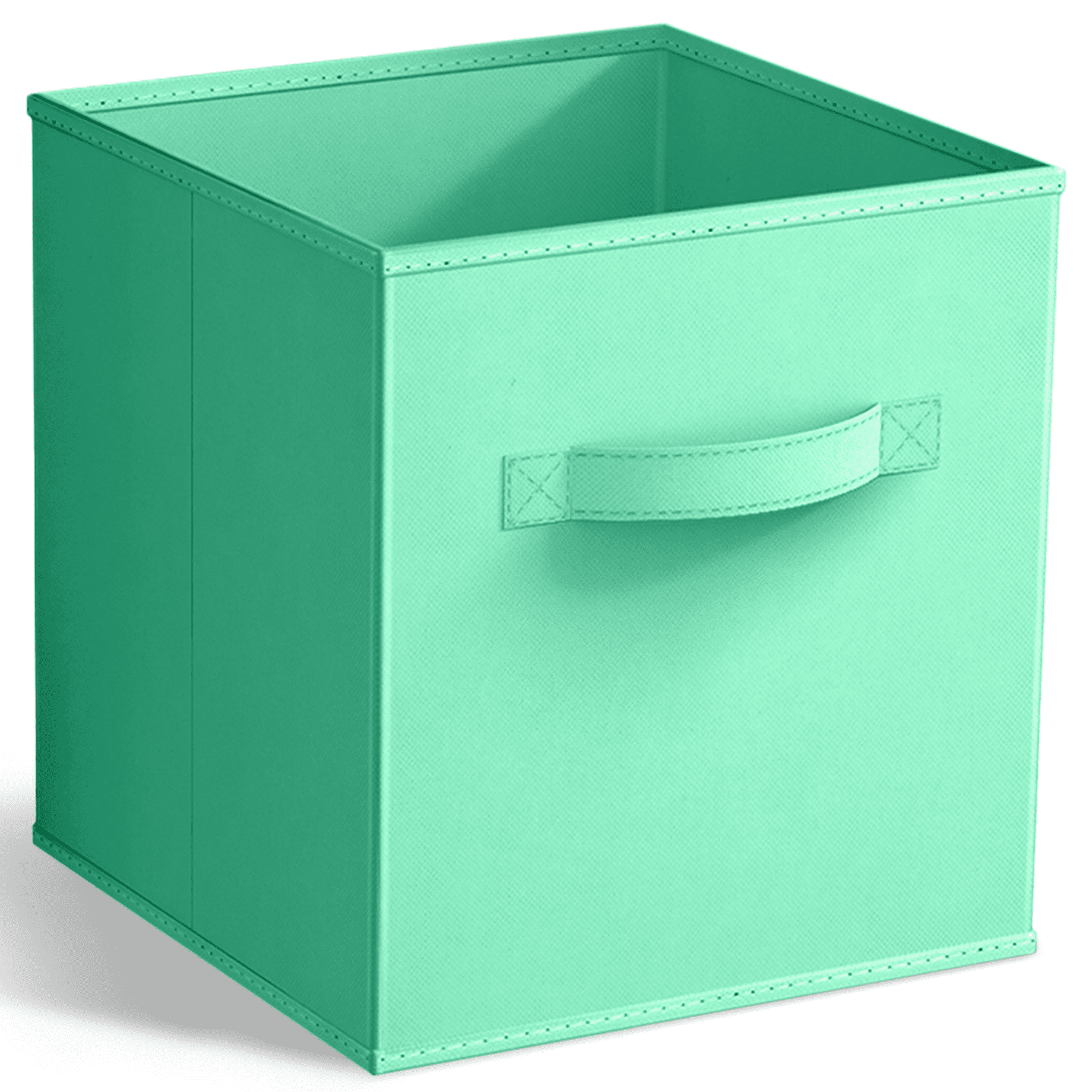 Sorbus Collapsible Fabric Cube Storage Bin (10.5" x 10.5"), Teal