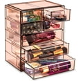 thumbnail image 1 of Sorbus Cosmetics and Jewelry Big Storage Case Display - Stylish Vanity, Bathroom Case (3 Large, 4 Small Drawers), 1 of 6